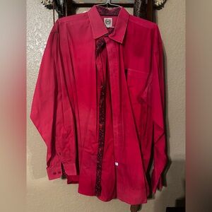Men's Red Dress Shirt